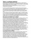 Tema 1: Los Reyes Católicos