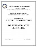 SISTEMAS COMPUTACIONALES “ADMINISTRACION DE BASE DE DATOS CORPORATIVAS”