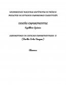 Diseño experimental 2 Equilibrio Químico