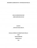 PENSAMIENTO ADMINISTRATIVO Y ORGANIZACIÓN PÚBLICAS
