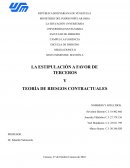 La estipulación a favor de terceros y la teoría de los riesgos contractuales
