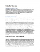 Estudio tecnico de una panaderia