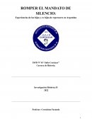 ROMPER EL MANDATO DE SILENCIO: Experiencias de las hijas y ex hijas de represores en Argentina