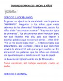 TRABAJO SEMANA 25 - INICIAL 5 AÑOS