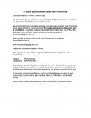 El uso de aplicaciones de celular para la enseñanza