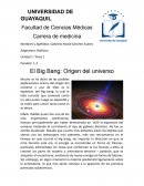 El Big Bang: Origen del universo
