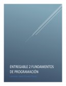 Entregable 2 Fundamentos de Programación