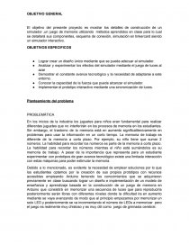 Objetivos y problematica. Página 1