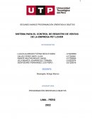 SISTEMA PARA EL CONTROL DE REGISTRO DE VENTAS DE LA EMPRESA PET LOVER