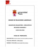 Caso 2 direccion recursos humanos