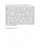 Resumen de la investigación del tema “Platillos tradicionales mexicanos”