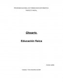 Glosario. Educación física