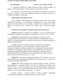 Normativa de manejo residuos sólidos en el Ecuador