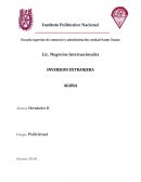 INVERSION EXTRANJERA AGORA