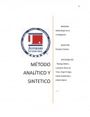 Metodo analitico y sintetico