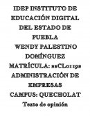 RECUERDA EL DÍA EN QUE DECIDISTE ENTRAR AL IEDEP, Y CÓMO FUE QUE DECIDISTE ESTUDIAR LA LICENCIATURA QUE ESTÁS CURSANDO