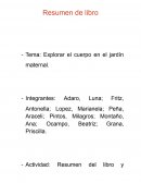 Resumen del libro explorar el cuerpo en el jardin maternal