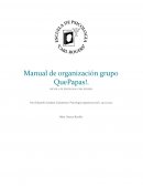 Manual de organización grupo QuePapas!.