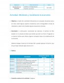 Actividad. Midiendo y modelando la economía