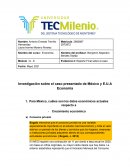 Investigación sobre el caso presentado de México y E.U.A Economía