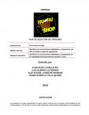 PLAN DE SELECCIÓN DEL PERSONAL