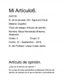 ¿Qué es el artículo de opinión.?