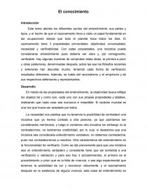 El Conocimiento. Página 1