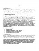 ¿Que es es PCR?