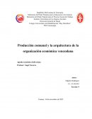 Producción comunal y la arquitectura de la organización económica venezolana