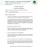 Planeación y educación financiera personal