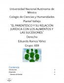 EL PARENTESCO Y SU RELACIÓN JURÍDICA CON LOS ALIMENTOS Y LAS SUCESIONES