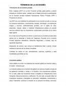 TÉRMINOS DE LA ECONOMÍA