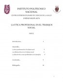 Etica Profesional en el Trabajo social