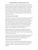 LA PERCEPCIÓN EN EL PROCESO DE VENTAS