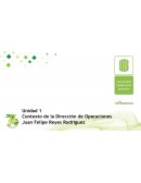 Contexto de dirección de operaciones