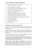 FORMAS DE LA ACTIVIDAD ADMINISTRATIVA