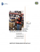 RUTEO DE MATERIAL EN ALMACEN DE EMBARQUES