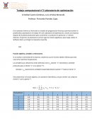 Trabajo Computacional de Optimización