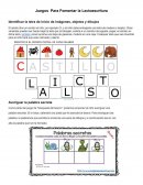 JUEGOS Para FOMENTAR LA LECTOESCRITURA