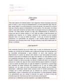 ¿Qué quiero saber?