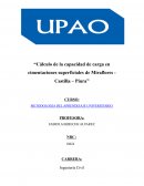 Cálculo de la capacidad de carga en cimentaciones superficiales de Miraflores - Castilla – Piura