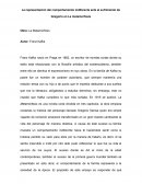 La representación del comportamiento indiferente ante el sufrimiento de Gregorio en La metamorfosis