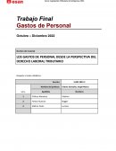 LOS GASTOS DE PERSONAL DESDE LA PERSPECTIVA DEL DERECHO LABORAL TRIBUTARIO