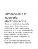 Ingeneria electromecanica (introduccion)