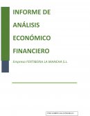 INFORME DE ANÁLISIS ECONÓMICO FINANCIERO Empresa FERTIBERIA LA MANCHA S.L.