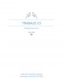 TRABAJO 13 PROGRAMACIÓN LINEAL