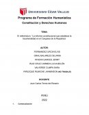 El referéndum: “La reforma constitucional que establece la bicameralidad en el Congreso de la República”