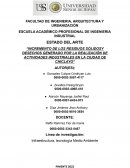 INCREMENTO DE LOS RESIDUOS SÓLIDOS Y DESECHOS GENERADO POR LA REALIZACIÓN DE ACTIVIDADES INDUSTRIALES EN LA CIUDAD DE CHICLAYO