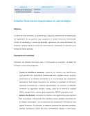 ESTADOS FINANCIEROS EXPRESADOS EN PORCENTAJES