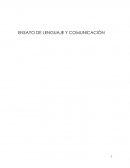 ENSAYO DE LENGUAJE Y COMUNICACIÓN